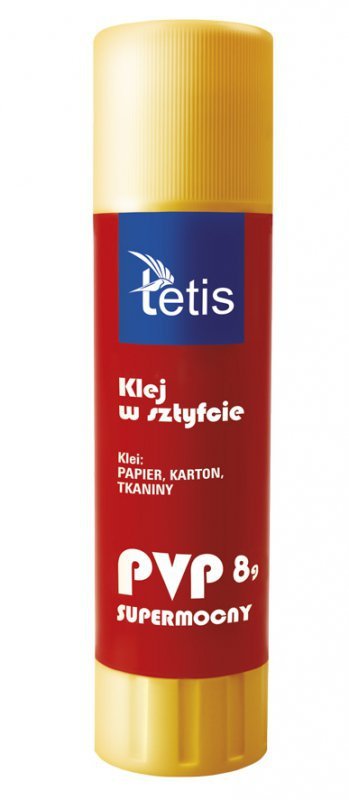 PROMO Klej w sztyfcie 8g PVP p30. TETIS, cena za 1szt.