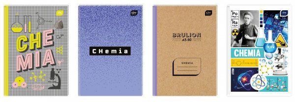 Brulion A5 80k kratka Chemia Int. p5, mix cena za 1 szt