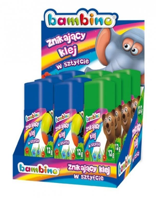Klej w sztyfcie 12g Mini zoo MAJEWSKI p12, mix cena za 1 szt