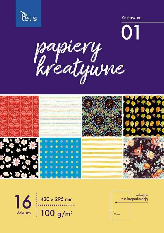 PROMO Papier kreatywny A3 zestaw nr 01 TETIS