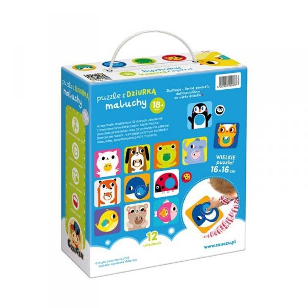 CzuCzu Puzzle z dziurką Maluchy 18m+