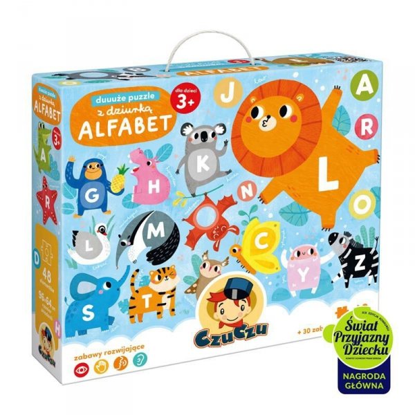 Czu Czu Duże puzzle z dziurką Alfabet