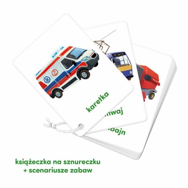 CzuCzu Karty obrazkowe na sznurku Pojazdy