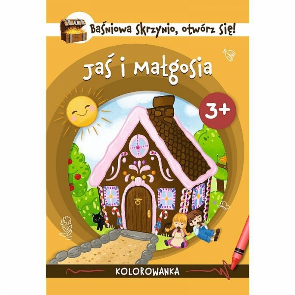 PROMO Baśniowa skrzynio otwórz się! Kolorowanki. Jaś i Małgosia KS09956 Trefl