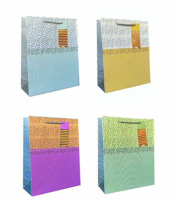 Torebka ozdobna prezentowa 4wz 30x40x12cm 937A p12 mix cena za 1 szt