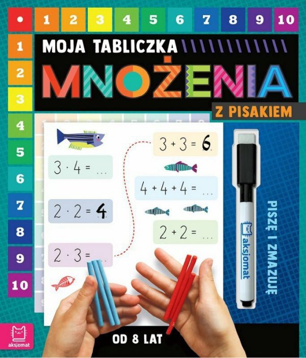 Moja tabliczka mnożenia z pisakiem. Piszę i zmazuję (od 8 lat)