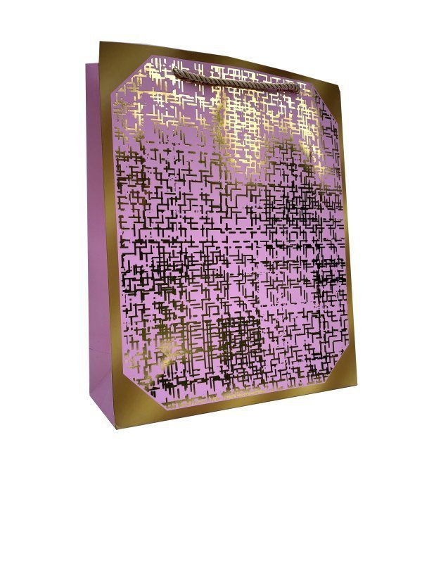 Torebka ozdobna prezentowa 30x41,5x12cm 306A mix kol.ze złotym wykończeniem cena za 1 szt