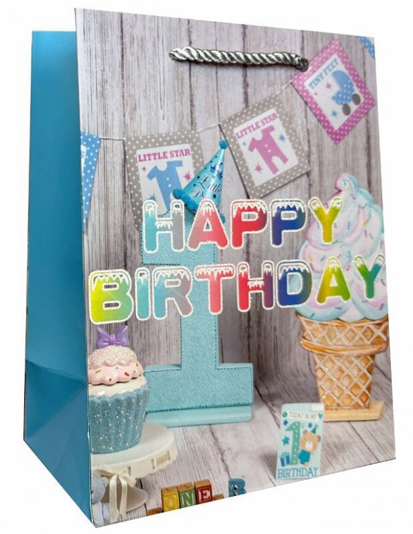 Torebka ozdobna prezentowa 4wz 18x23x10cm JP SR 306C mix cena za 1 szt