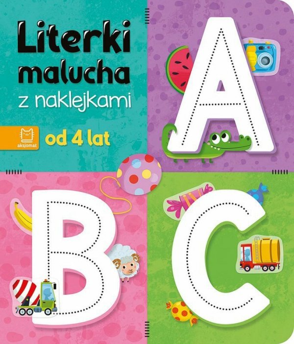 Książeczka Literki malucha z naklejkami. Od 4 lat