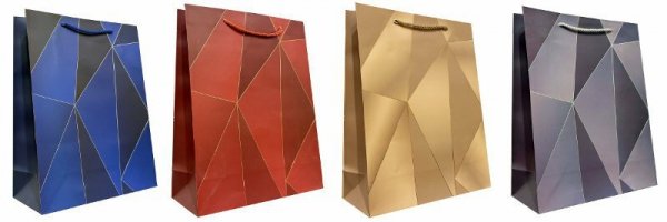 Torebka ozdobna prezentowa JP3048B 26x32x10cm mix cena za 1 szt