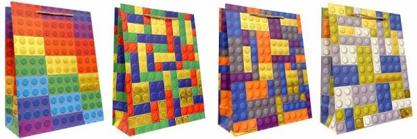 Torebka ozdobna prezentowa JP3090A 30x41,5x12cm mix cena za 1 szt