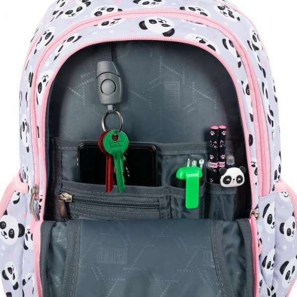 Plecak 3 komorowy STRIGHT BP-26 Grey Panda