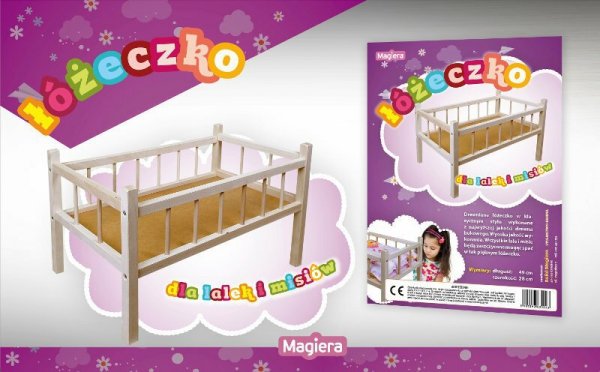 Łóżeczko dla lalek i misiów MAGIERA