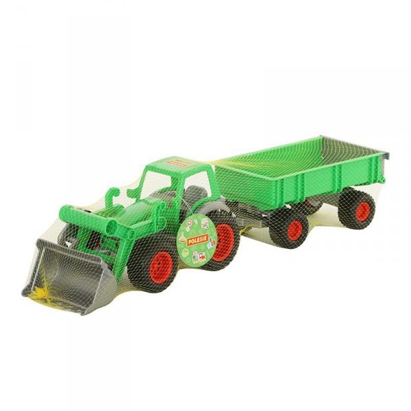 Wader-Polesie 8817 Farmer technic traktor+ładowarka z przyczepą w siatce