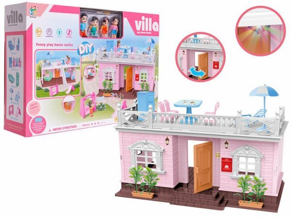 PROMO Domek dla lalek na baterie z laleczkami ASKATO