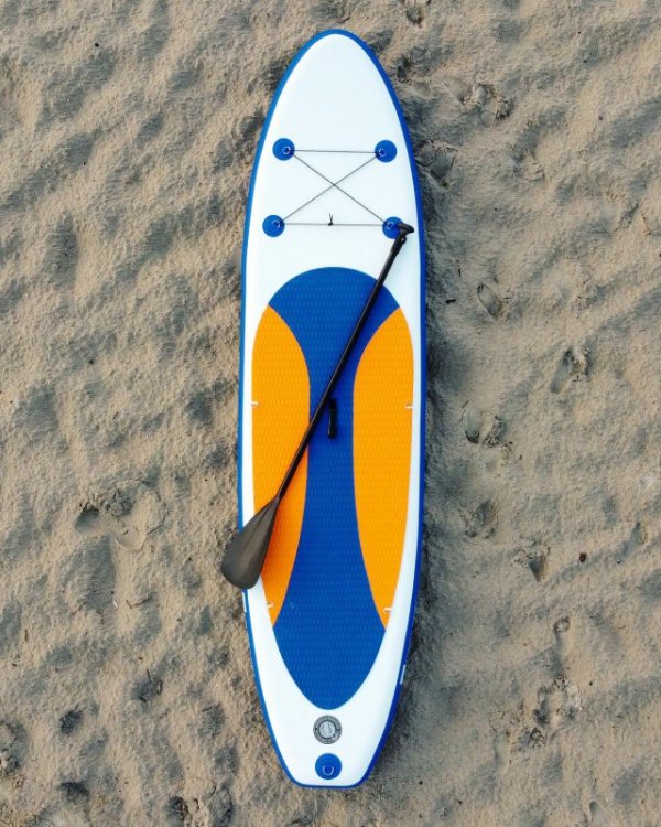 PROMO Deska SUP Stand Up Paddle 300cm pomarańczowo - niebieska PDB-40002 JoySports