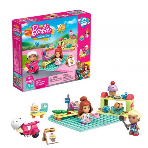 MEGA CONSTRUX Barbie Cukiernia GWR32 p6 MATTEL
