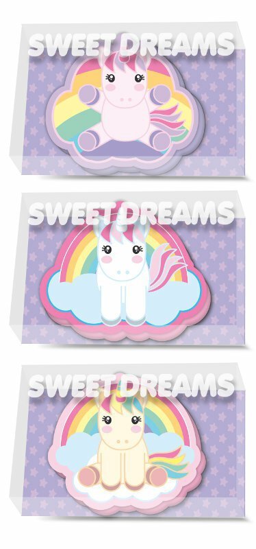 PROMO Gumka do ścierania, 6x7 cm Jednorożec Sweet Dreams KL10869 Kids Euroswan mix cena za 1 szt