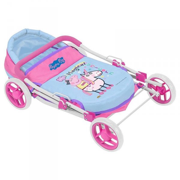 PROMO Wózek dla lalki głęboki różowy Świnka Peppa Peppa Pig 9970