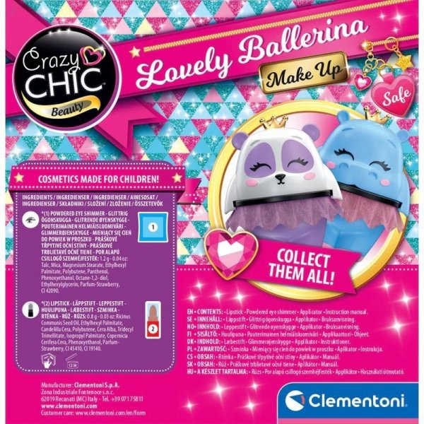 PROMO Clementoni Crazy chic malowidła, makijaż Balerina Hipcia 18114