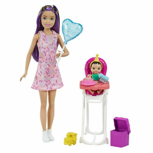 PROMO Barbie Lalka Skipper Miniurodziny krzesełko GRP40 MATTEL