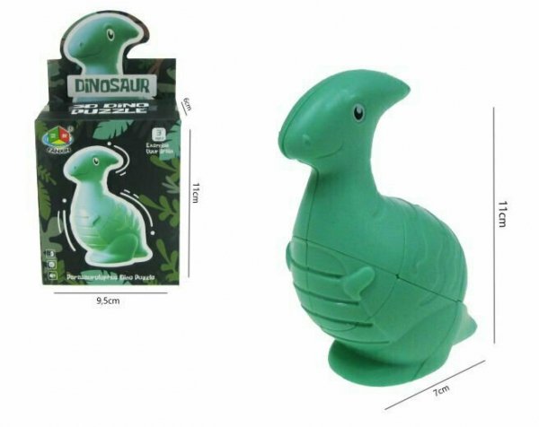 PROMO Dinozaur Parazaurolof 11cm kostka magiczna 3D H13087 Hipo