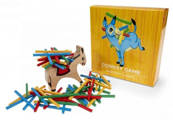 Donkey Game Załaduj osiołka Wooden classic gra 59006 TACTIC