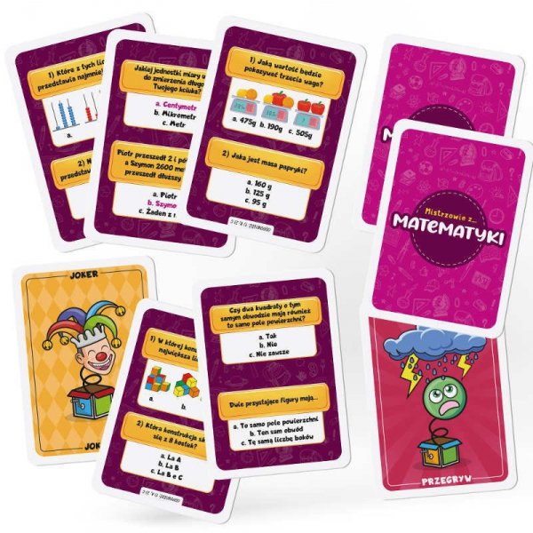 PROMO I&#039;m a Genius Talent School Mistrzowie z matematyki - edukacyjna gra karciana PL92284
