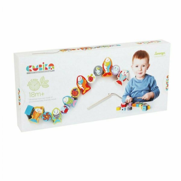 Drewniana nawlekanka rybki 13647 Cubika