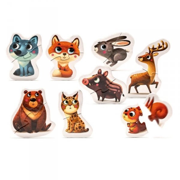 Puzzle 8w1 Zwierzątka górskie 14798 Cubika