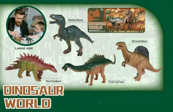 PROMO Dinozaury zestaw 4 sztuk HY621