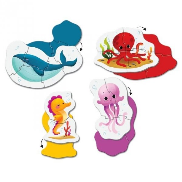 PROMO Clementoni Puzzle Moje Pierwsze Puzzle Sea Life Zwierzęta morskie 20835