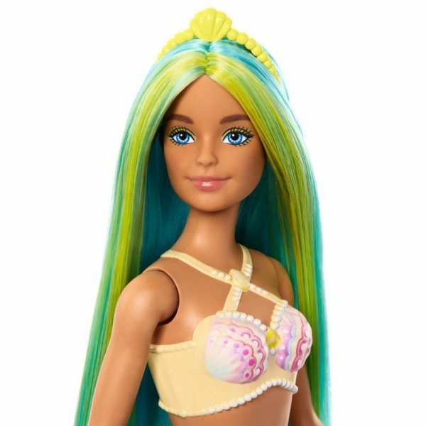 Barbie Lalka Syrenka niebieski ogon HRR03 HRR02 MATTEL