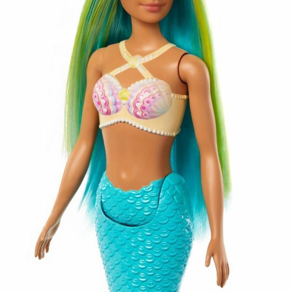 Barbie Lalka Syrenka niebieski ogon HRR03 HRR02 MATTEL