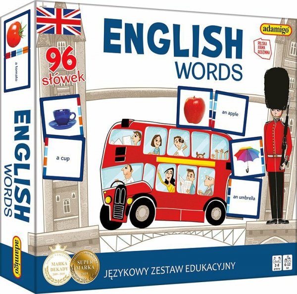 English words - językowy zestaw edukacyjny ADAMIGO
