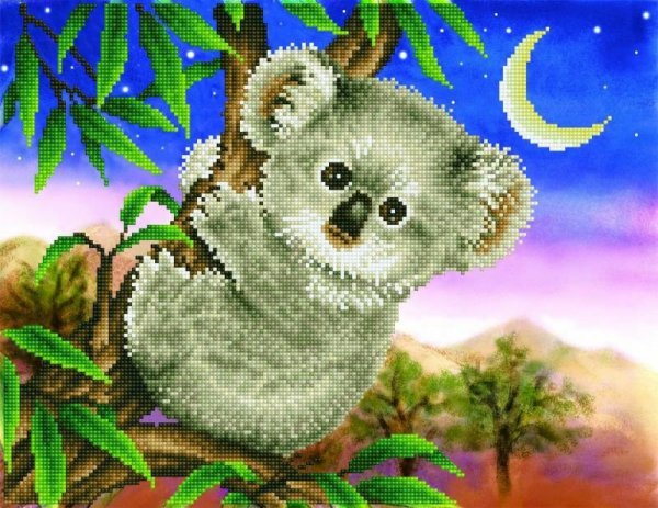 Haft diamentowy Diamond Dotz Diamentowa mozaika Koala 56x45cm DD7012