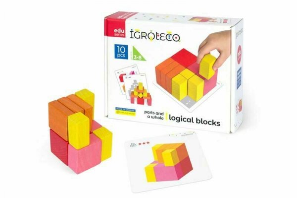 PROMO Klocki drewniane Bloki 10 elementów 900460