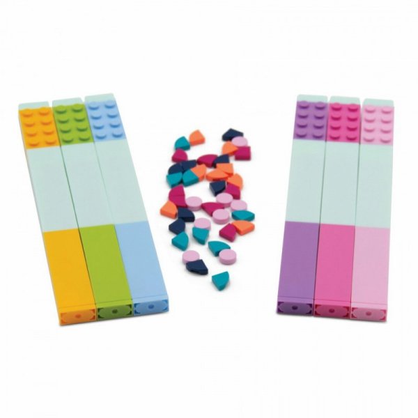 Flamastry LEGO DOTS 6szt. z klockami do dekoracji 52797