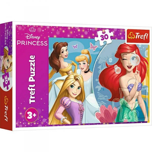 Puzzle 30el Piękny dzień Księżniczek / Disney Princess 18308 Trefl