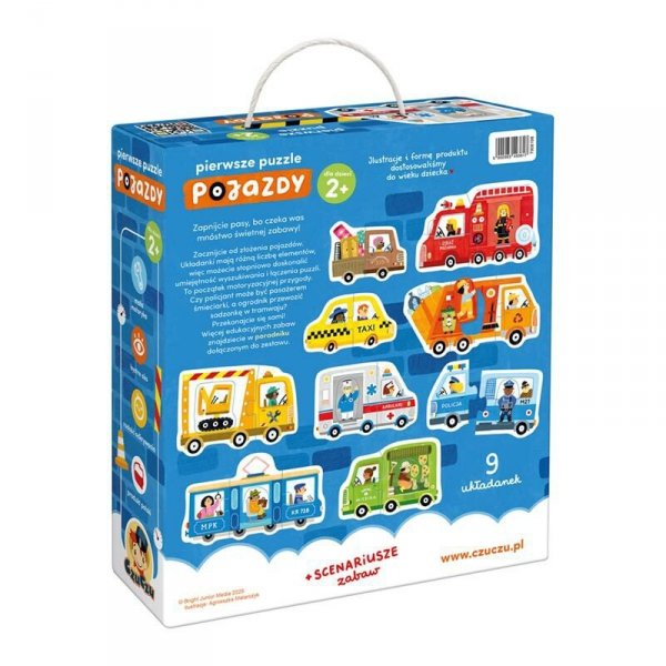 CzuCzu Pierwsze puzzle Pojazdy 28 elementów