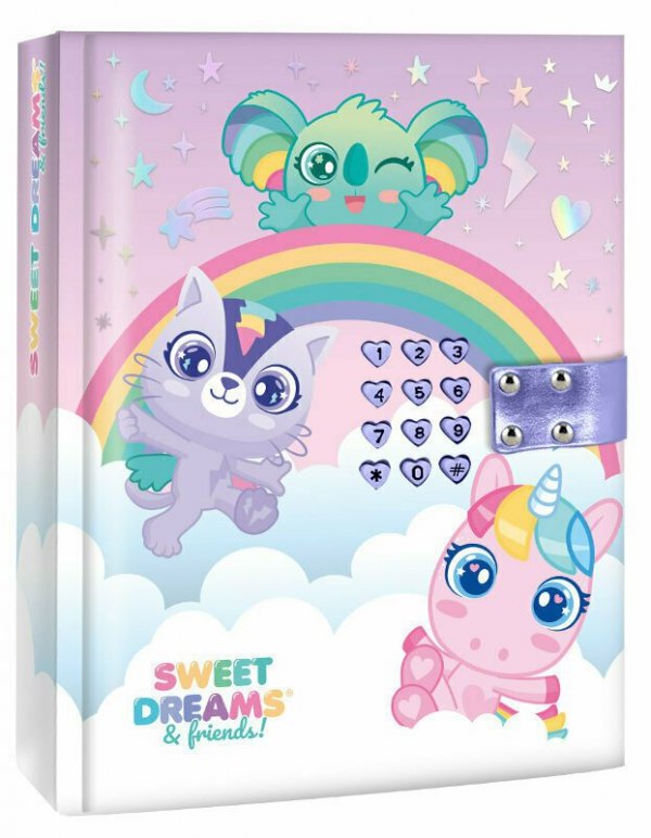 Pamiętnik na kod z efektami dźwiękowymi Sweet Dreams KL11680 Kids Euroswan