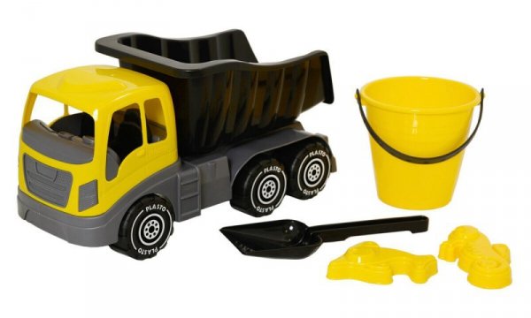 PLASTO Wywrotka 40cm z akcesoriami do piasku, 5 elementów PLA1513