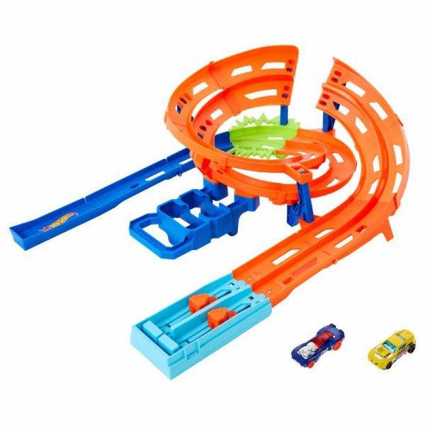 Hot Wheels Tor samochodowy Zakręcona pętla + 2 autka HTK17 MATTEL