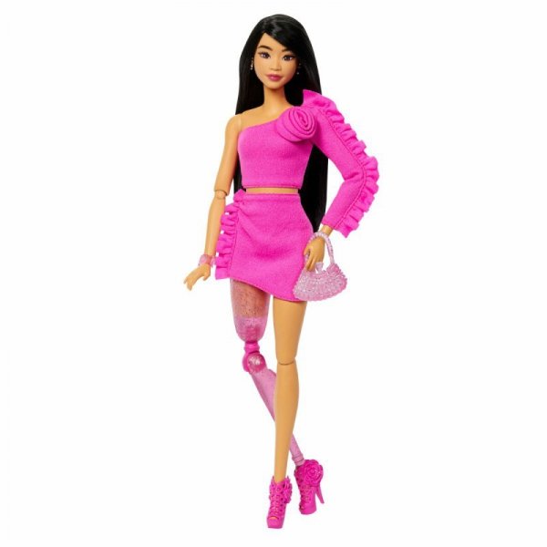Barbie Lalka Deluxe Style Falbanki i róża HYV26 MATTEL