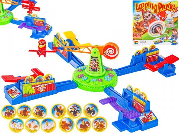 Zakręcona gra zręcznościowa &quot;Looping Plane&quot; Samolot, kurczaki