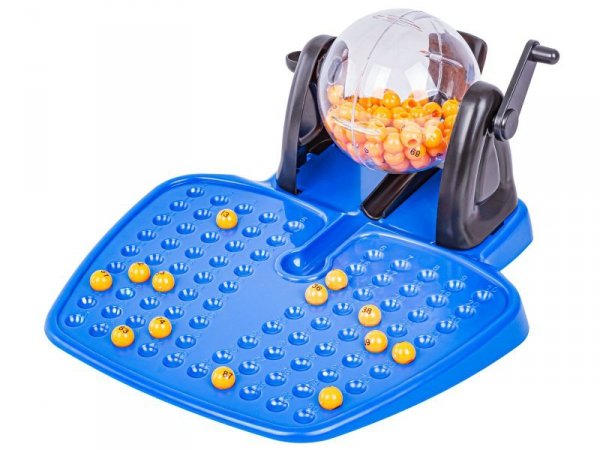 Gra Rodzinna, Towarzyska BINGO Loteria, Maszyna Losująca + Karty