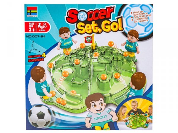 Rodzinna gra zręcznościowa, planszowa PIŁKA NOŻNA &quot;Soccer Set, Go! mini Piłkarzyki