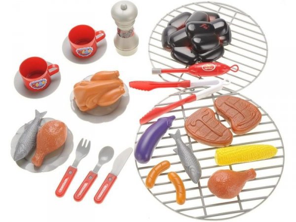 Grill Na Nóżkach Z Pokrywą, Ruszt + Akcesoria