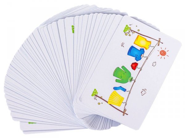 Edukacyjna gra na refleks &quot;Poker Clothes Game&quot;, Układanka Ułóż Pranie Ubrania