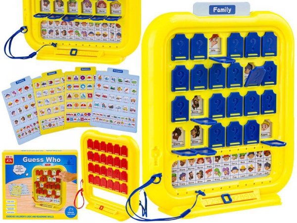&quot;Guess Who&quot; Gra Pamięciowa &quot;Zgadnij Kto?&quot; Tablica Edukacyjna